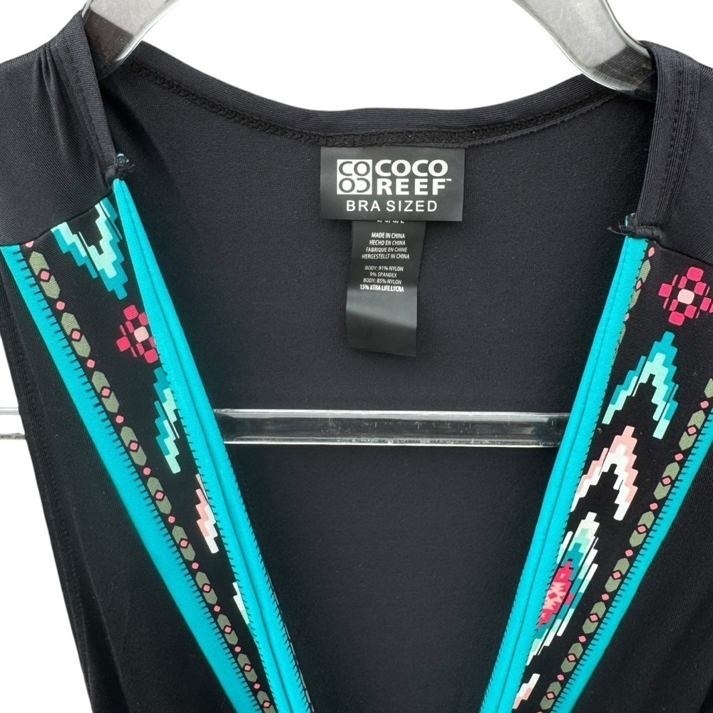 Coco Reef Black Asymmetrical Swim Coverup - Picture 4 of 10
